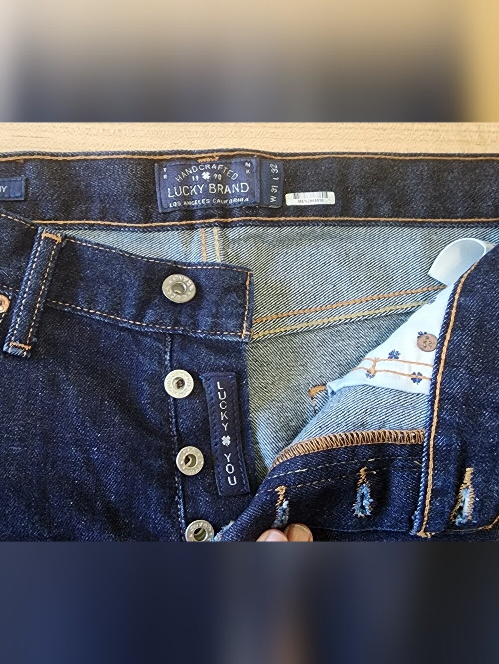 Lucky Brand Men's Skinny Dark Blue Denim Jeans